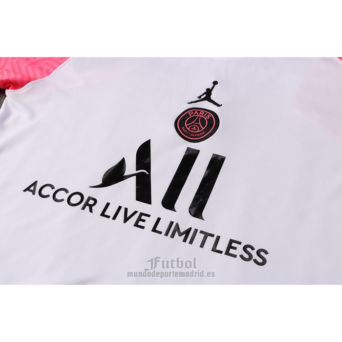 Chandal del Paris Saint-Germain Jordan Manga Corta 2021-2022 Blanco
